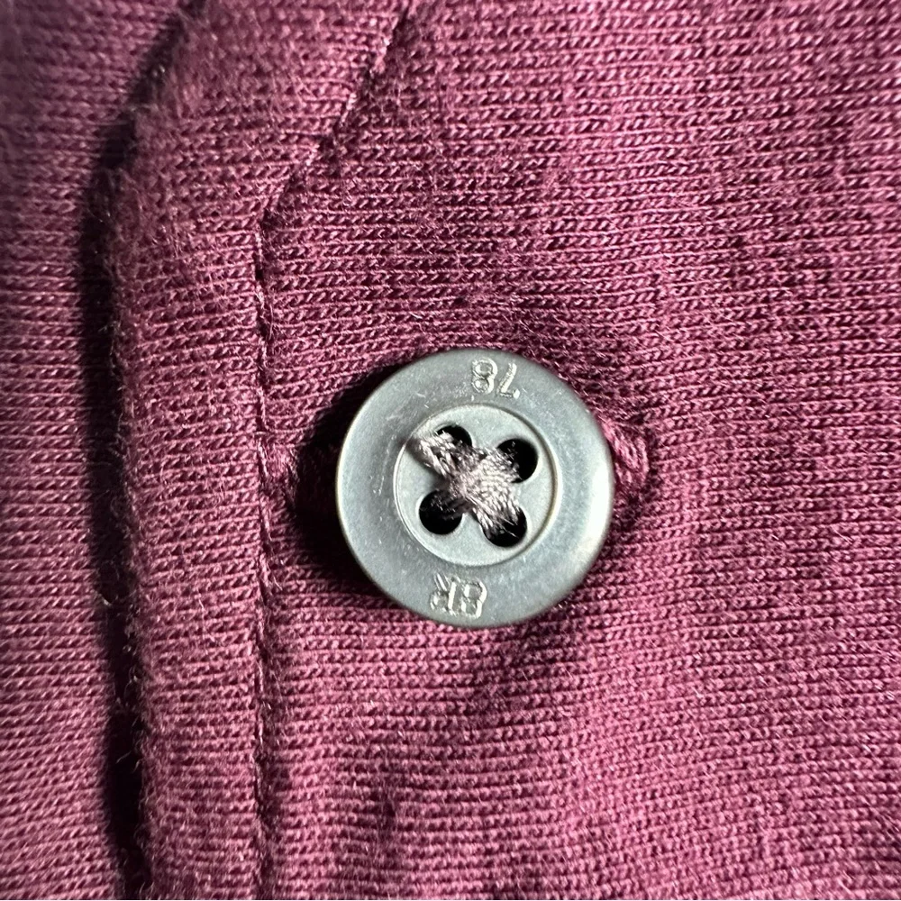 Banana Republic Men's Purple 90% Cotton 10% Cashmere Button-Up L/S Shirt- Large